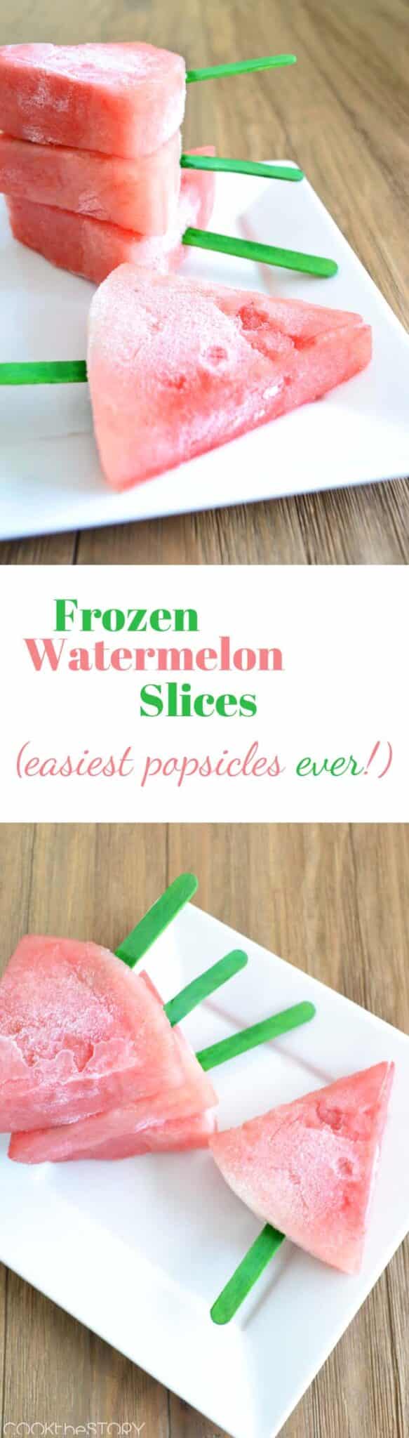 Frozen Watermelon: The Easiest Popsicle Ever