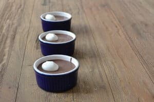 Easy Pots de Chocolat Made with Greek Yogurt by www.cookthestory.com