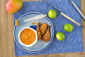 BBQ sauce with mango, lime and chipotle