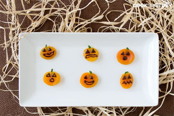 Healthy Halloween Treats: Apricot Jack-o'-Lanterns