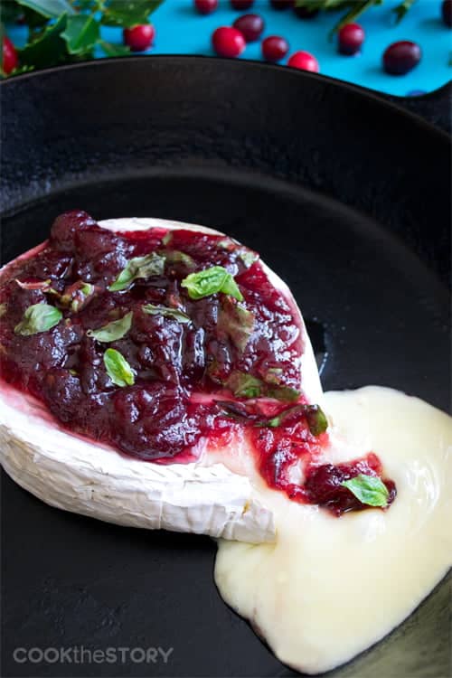 Cranberry-Basil Baked Brie