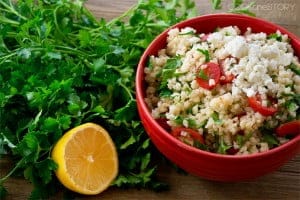Millet Salad with Tomatoes and Feta by @cookthestory