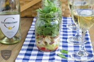 Salad in a Jar with Brown-Butter-Roasted Peanuts and Asian Pear: A fun make-ahead appetizer