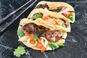 Banh Mi Tacos on the Grill
