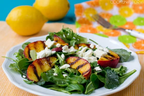 Salad with Grilled Peaches