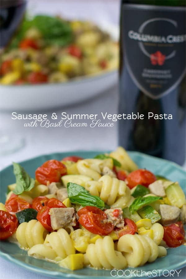 Summer Vegetable and Sausage Pasta Dinner