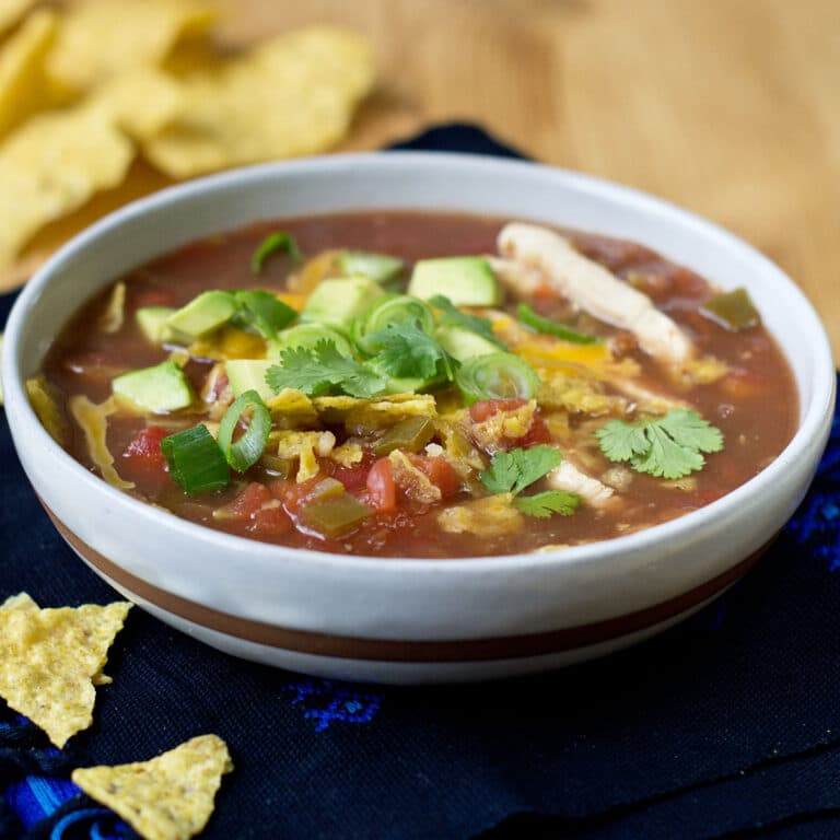 Quick Chicken Tortilla Soup - Ready in 15 - COOKtheSTORY