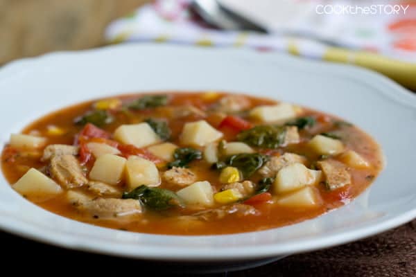Hearty Tomato Potato Soup in 15
