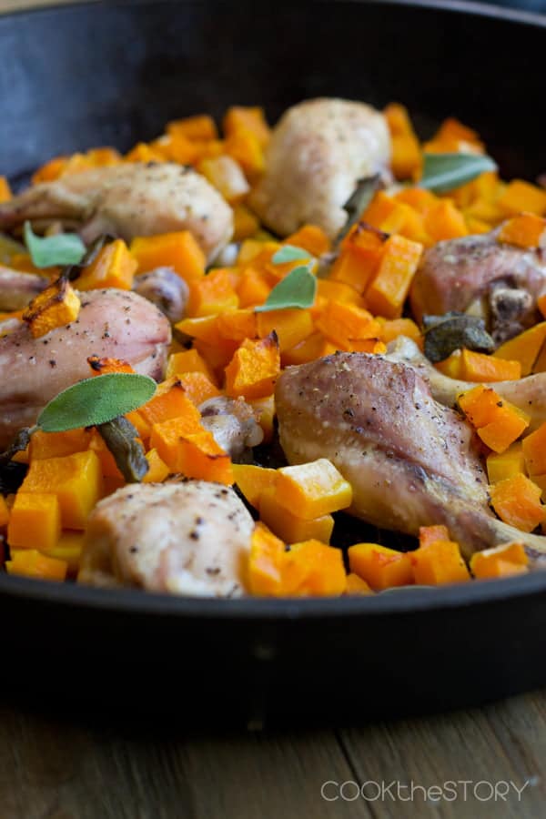 Chicken with Butternut Squash and Sage