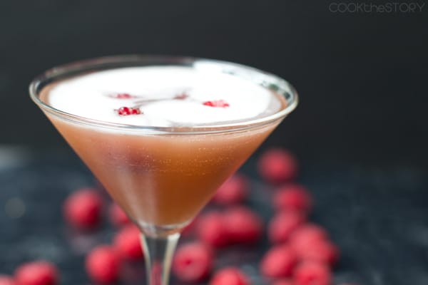 Sparkling French Martini Cocktail