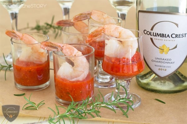 Butter-Poached Shrimp Cocktail with Roasted Red Pepper Cocktail Sauce