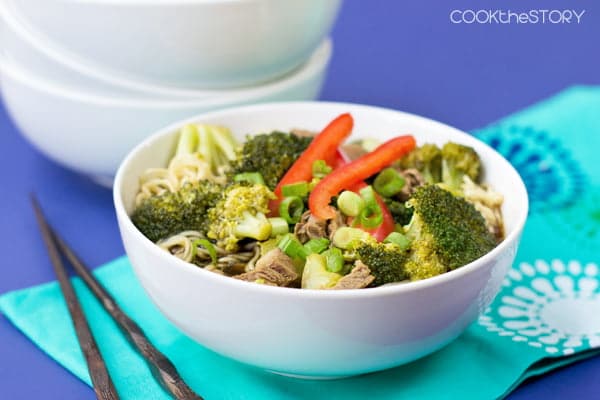 Chinese Beef and Broccoli Noodle Soup