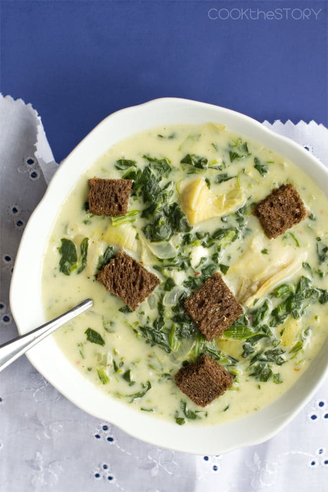 Spinach and Artichoke Dip Soup