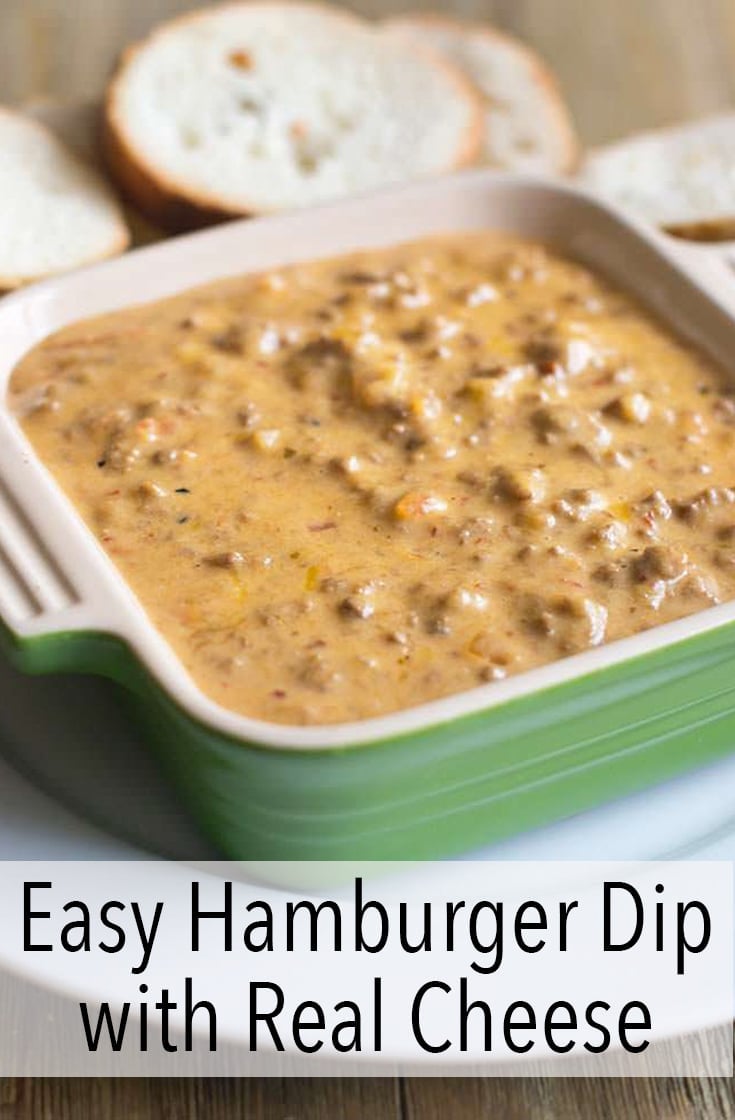 Easy Hamburger Dip with Real Cheese