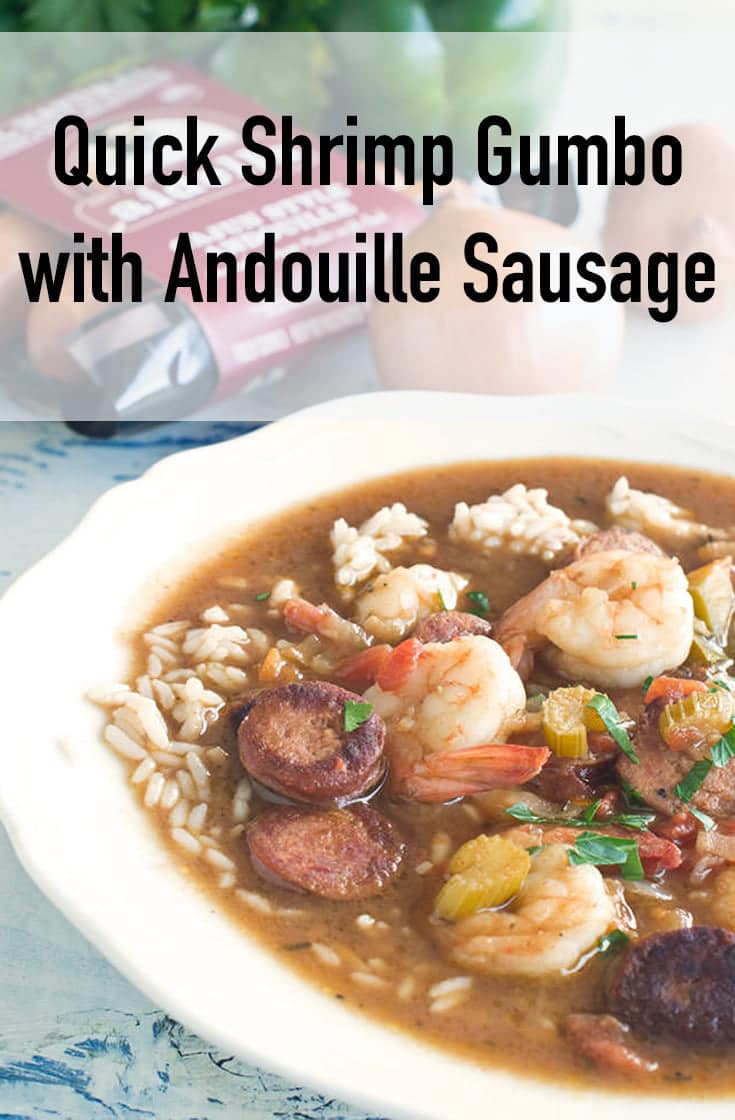 Quick Shrimp Gumbo with Andouille Sausage