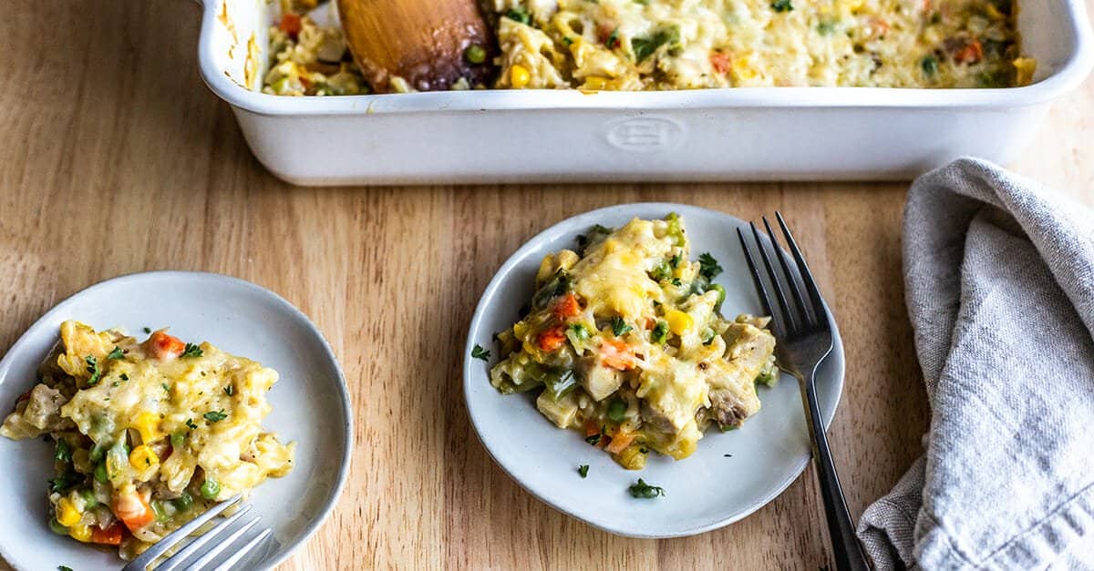 Cheesy Chicken and Rice Casserole - Cook the Story