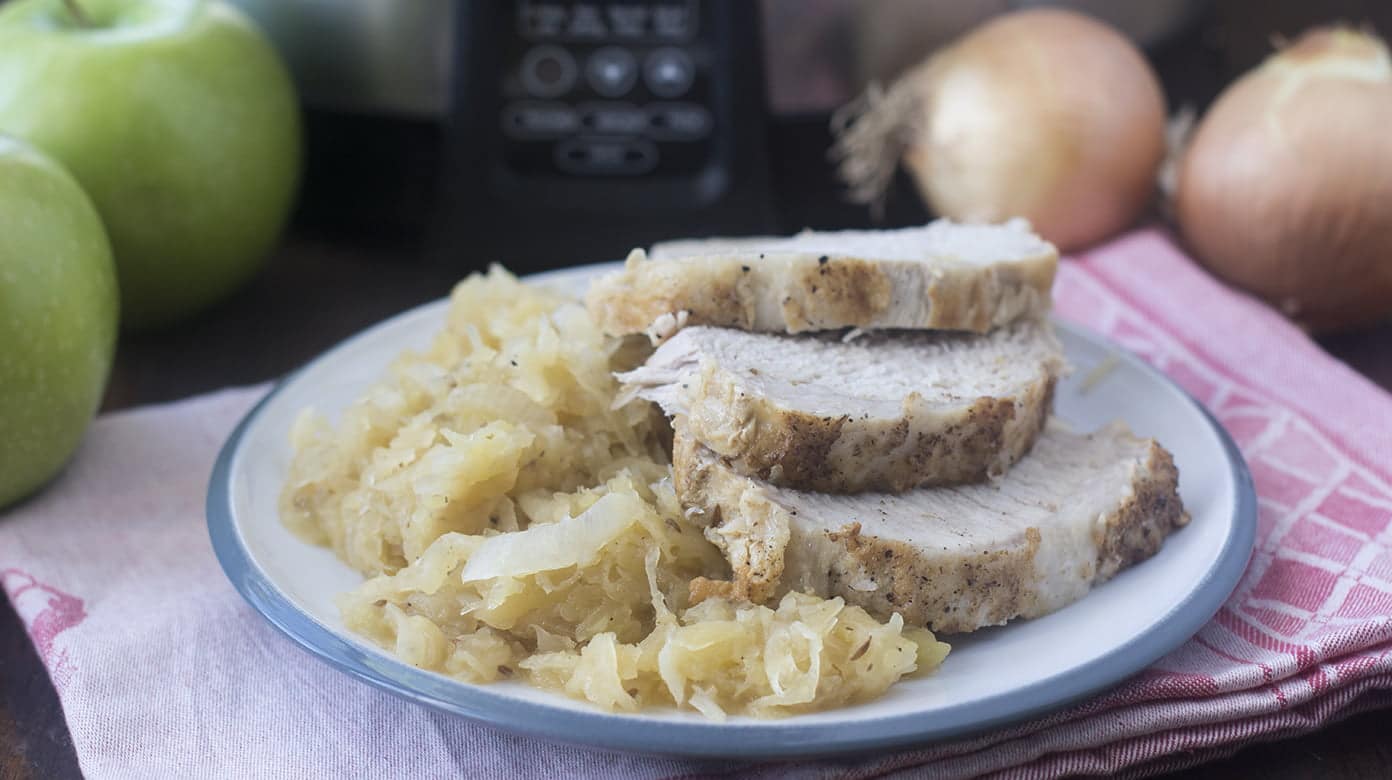 Slow Cooker Pork And Sauerkraut Cook The Story