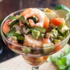 Mexican Shrimp Cocktail - Coctel de Camarones - COOKtheSTORY