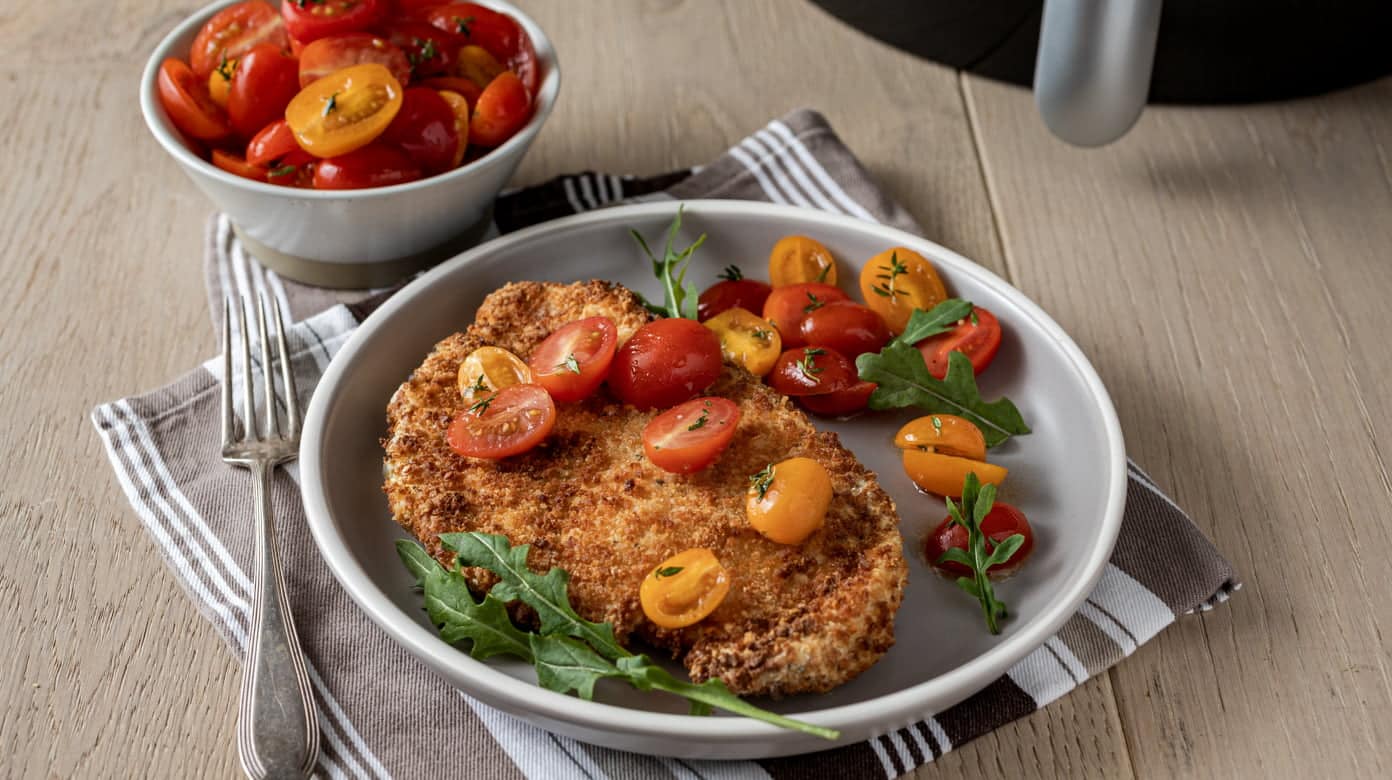 Chicken Milanese (Stovetop + Air Fryer) - Striped Spatula