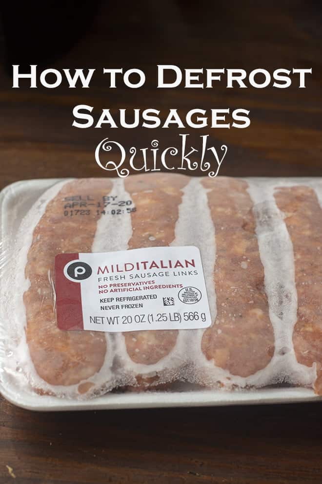 Learn how to defrost sausages quickly and safely with these methods.
