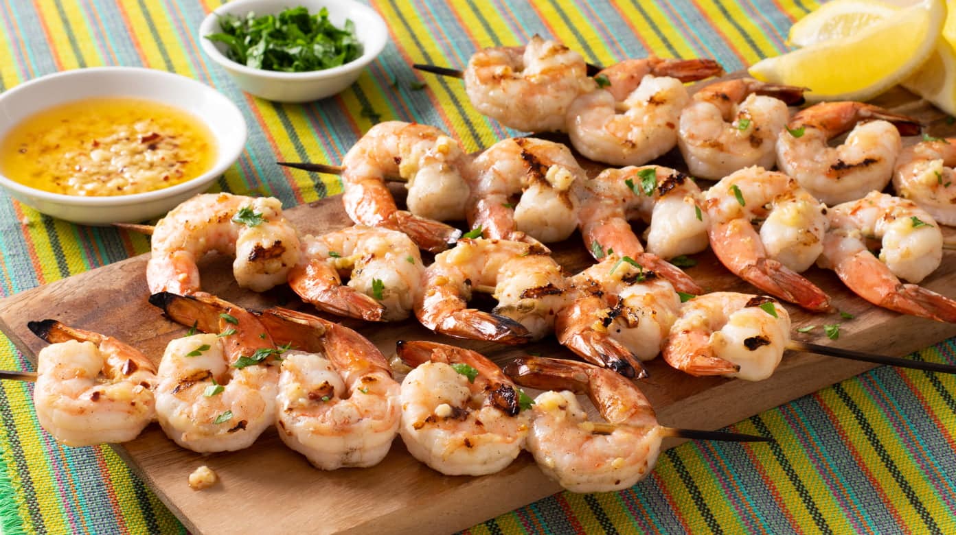 Garlic Grilled Shrimp - Spend With Pennies