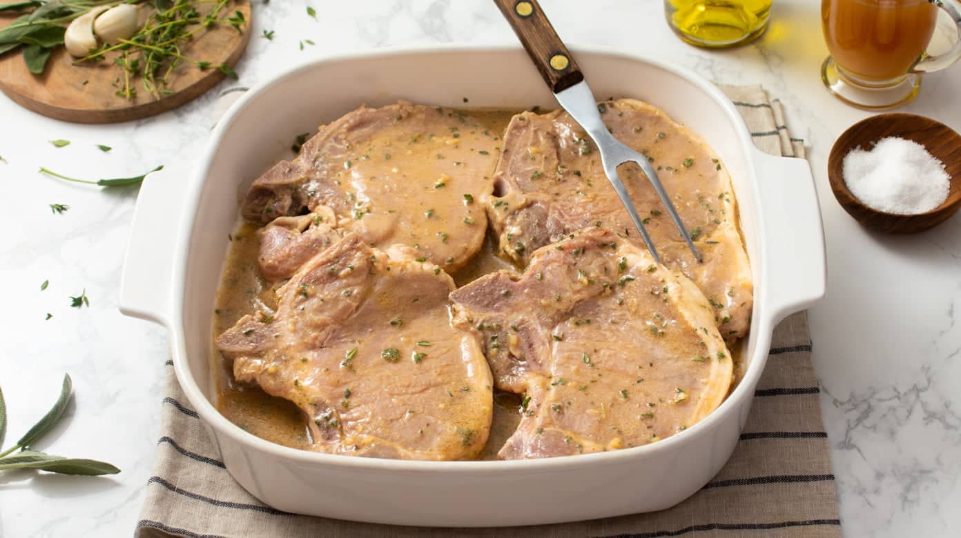 Thick pork outlet chop marinade