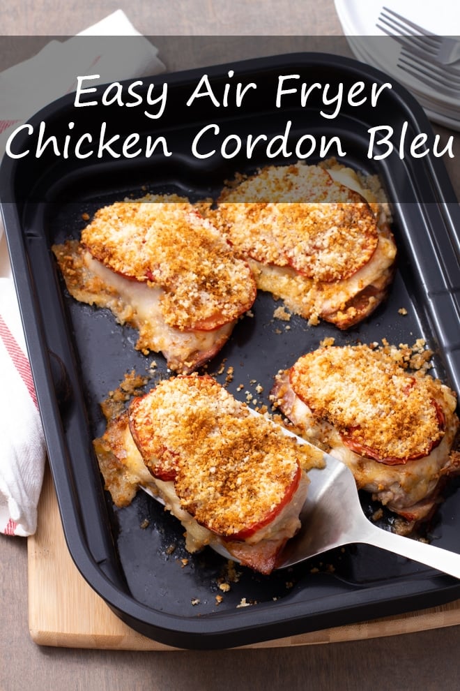 Easy Air Fryer Chicken Cordon Bleu