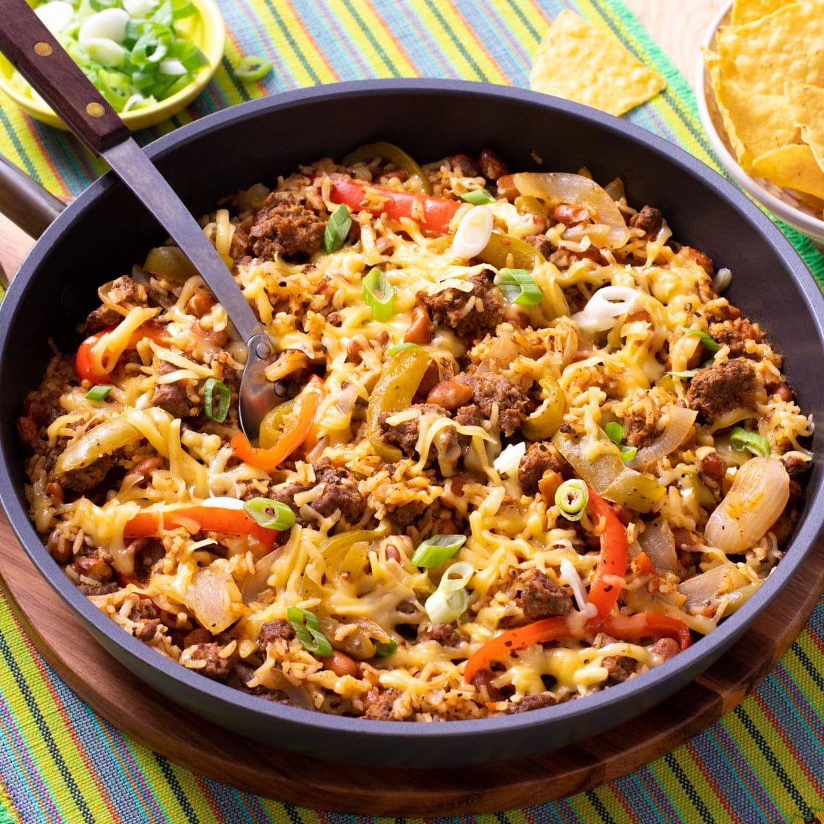 Mexican Ground Beef Skillet 1200x1200 2 