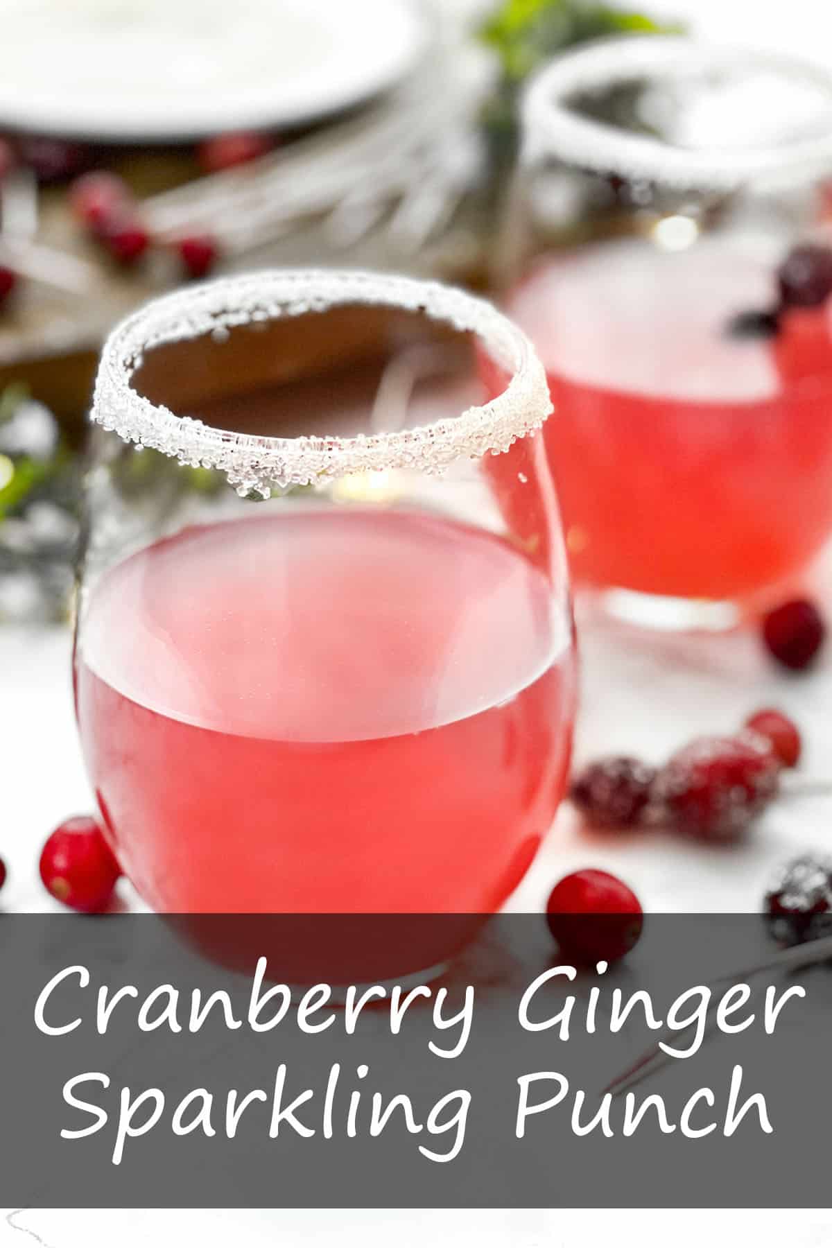 Cranberry Ginger Sparkling Punch