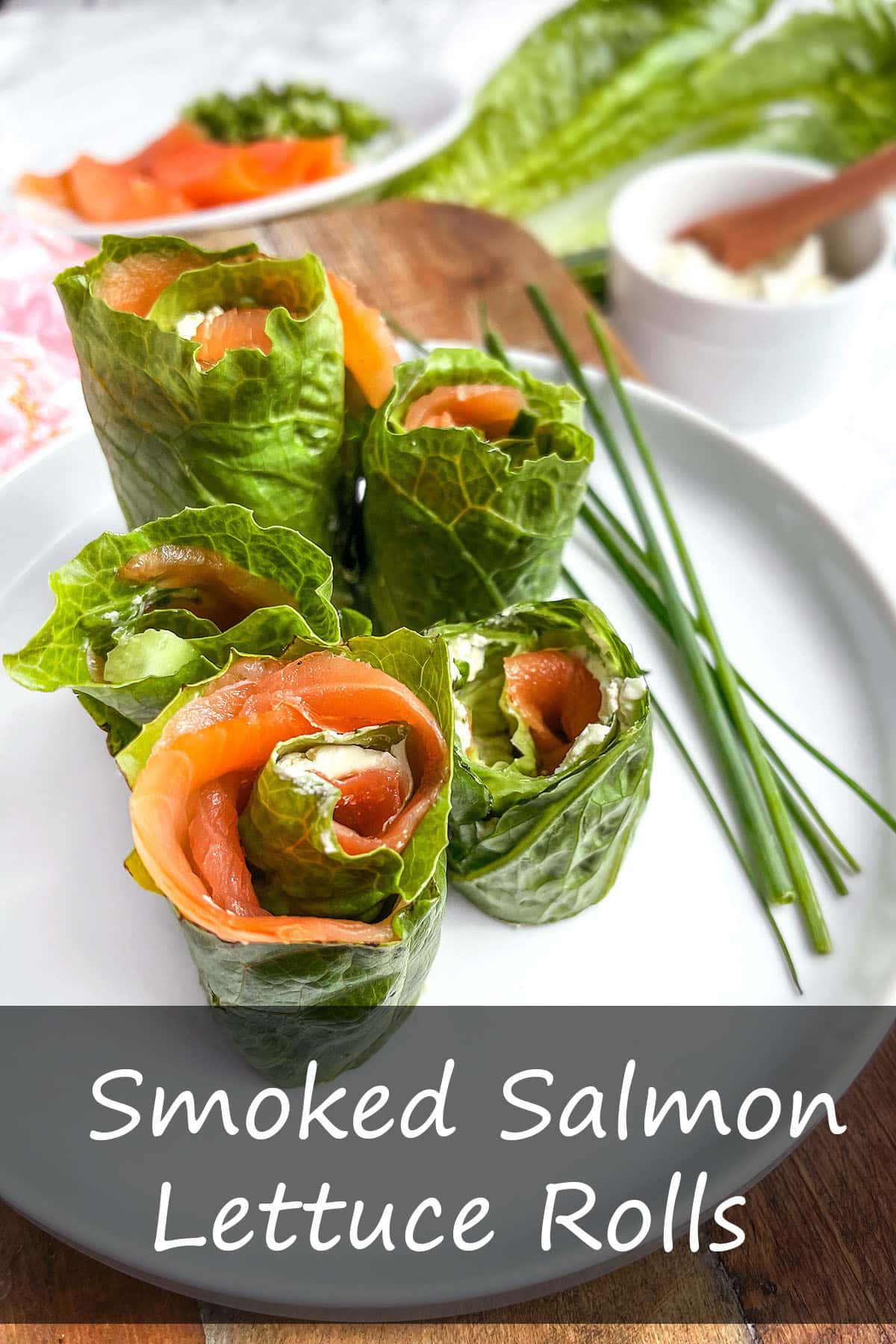 Smoked Salmon Lettuce Rolls
