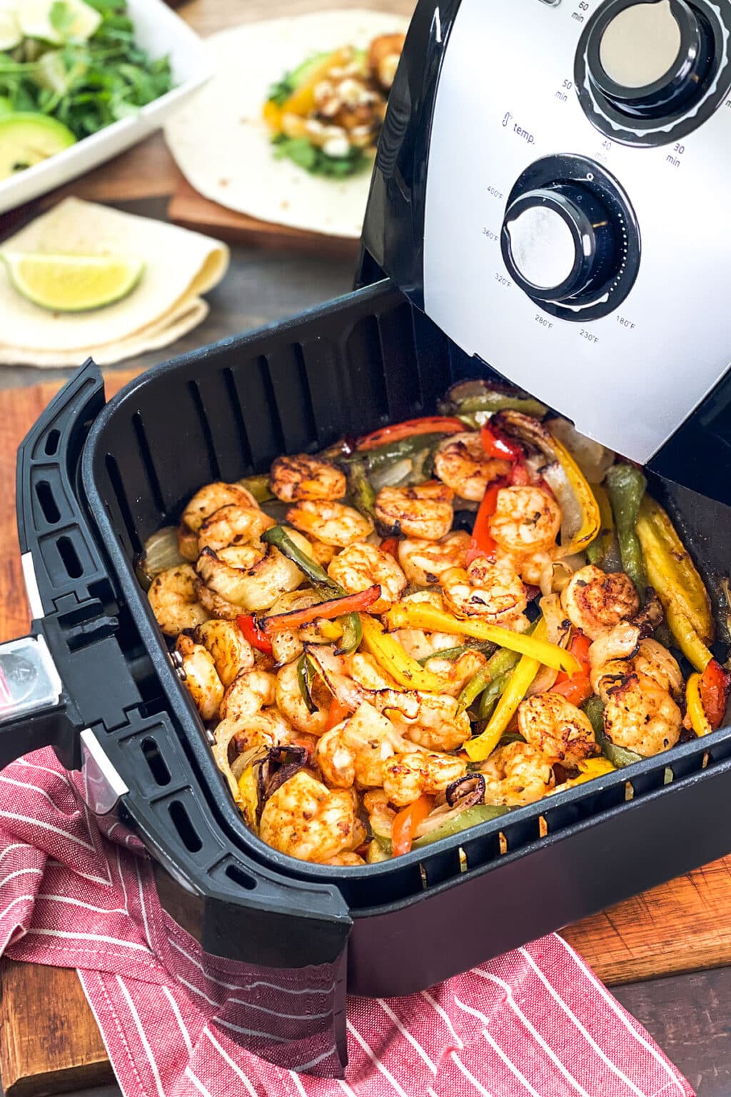 Air Fryer Shrimp Fajitas Easy Weeknight Dinner COOKtheSTORY