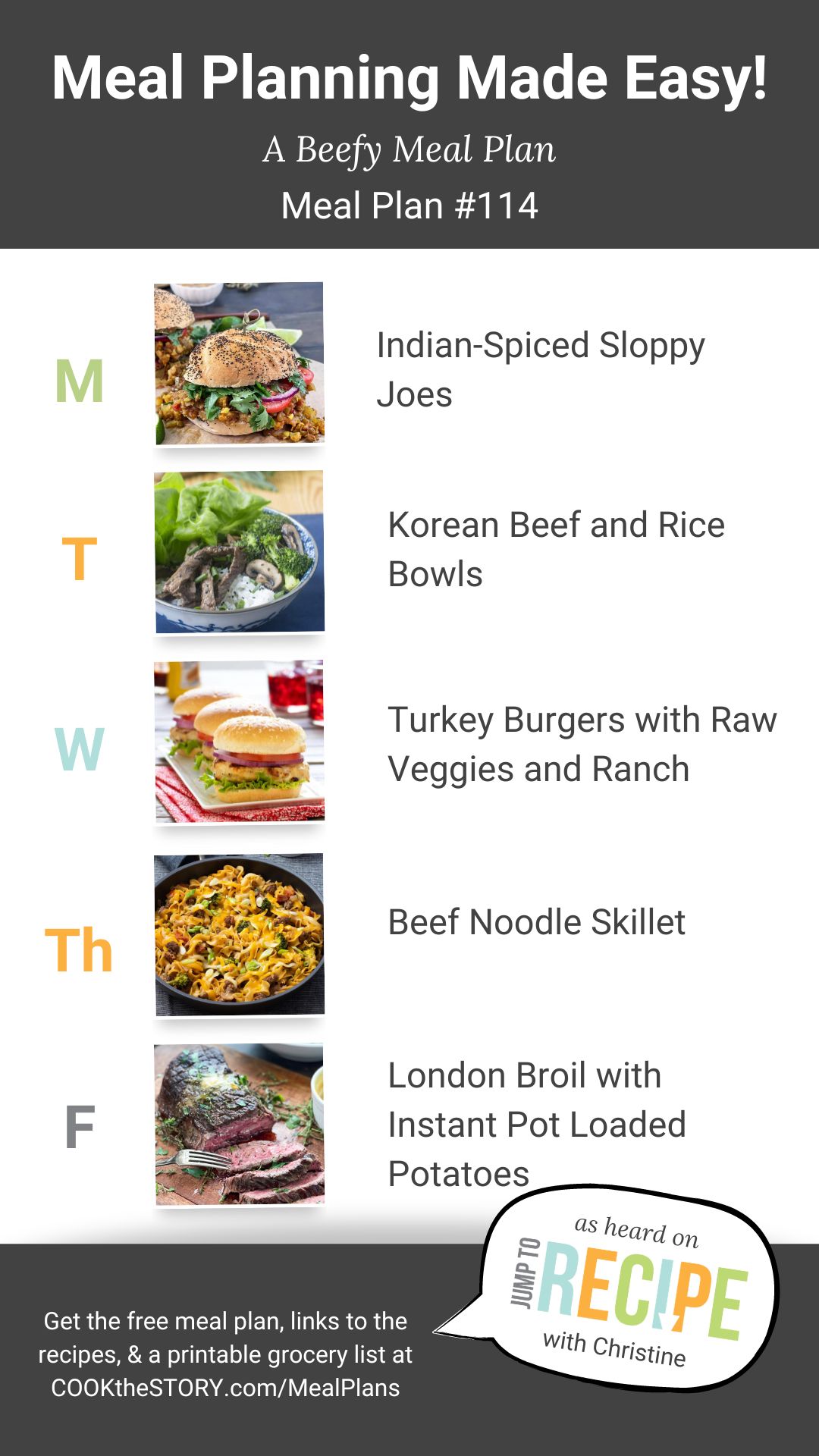 Meal Plan #114: A Beefy Meal Plan